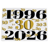 ヴィンテージ 1996 マイルストーン 30歳の誕生日 ラージペーパーバッグ (正面)