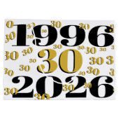 ヴィンテージ 1996 マイルストーン 30歳の誕生日 ラージペーパーバッグ (裏面)