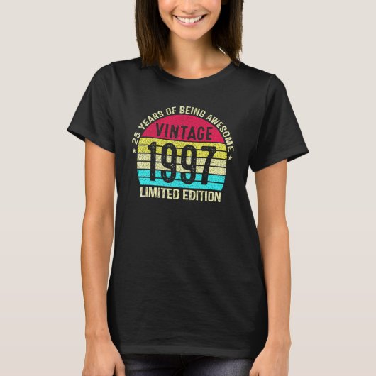 ヴィンテージ 1997年製 25歳 25歳の誕生日 Tシャツ (正面)