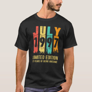 ヴィンテージ 1997年7月 25歳の誕生日 25周年記念 Tシャツ