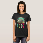 ヴィンテージ 1997年8月 25歳の誕生日 お祝い 男性用 Tシャツ (正面フル)