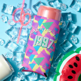 ヴィンテージ 1997 レトロ メンフィス風 30歳の誕生日  スリム缶クーラー