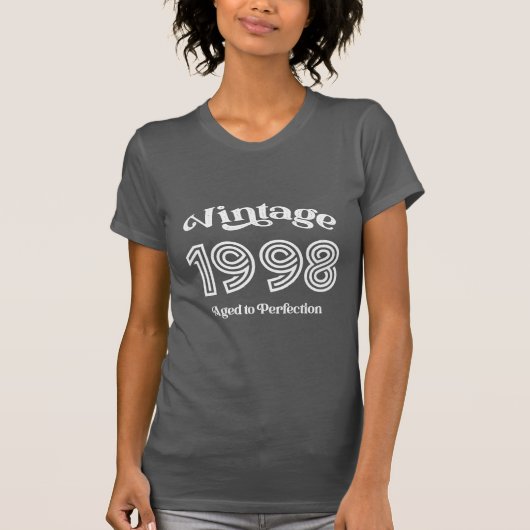 ヴィンテージ 1998 誕生日、完熟 Tシャツ (正面)