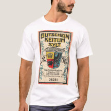 ヴィンテージ 2マルク臨時紙幣 ケイタム(ジルト島)Tシャツ
