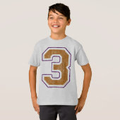 ヴィンテージ#3 (金ゴールド及び青) Tシャツ (正面フル)