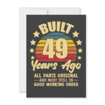 ヴィンテージ 49歳の誕生日 49年前につくられた 面白い