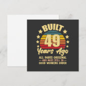 ヴィンテージ 49歳の誕生日 49年前に製造 笑 招待状 (正面/裏面)