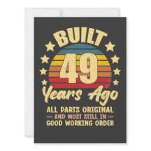 ヴィンテージ 49歳の誕生日 49年前製造 面白い