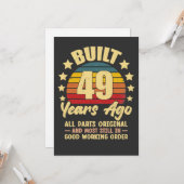 ヴィンテージ 49歳の誕生日 49年前製造 面白い カード (正面/裏面インサイチュ)