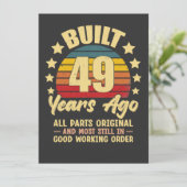 ヴィンテージ 49歳の誕生日 49年前製造 面白い 招待状 (スタンド正面)