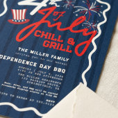 ヴィンテージ 4th of July バーベキュー 2026 USA 250周年記念 招待状