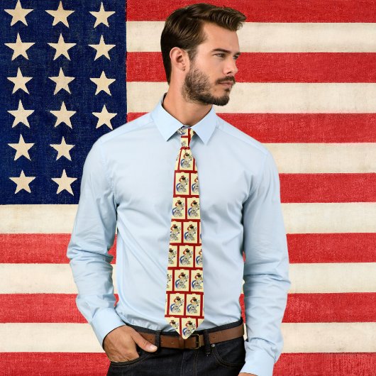 ヴィンテージ 4th of July 愛国的なマスカレードパーティ ネクタイ