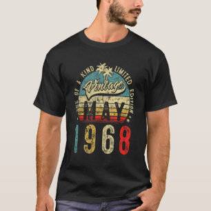 ヴィンテージ 54歳 1968年5月 デコレーション 54歳の誕生日 Tシャツ