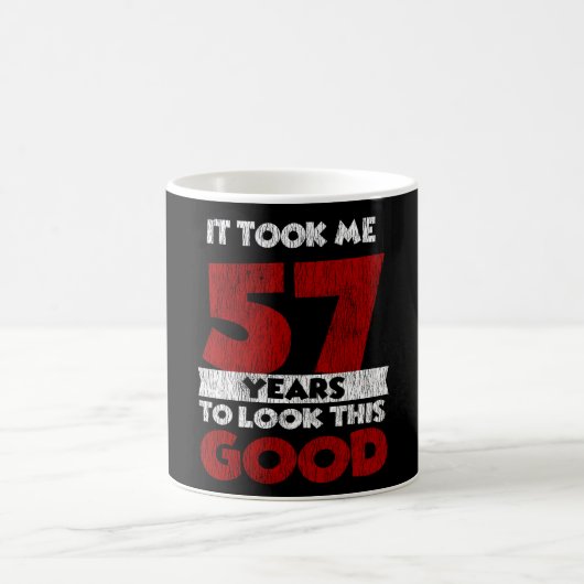 ヴィンテージ 57歳 楽しい57歳の誕生日プレゼント コーヒーマグカップ (中央)