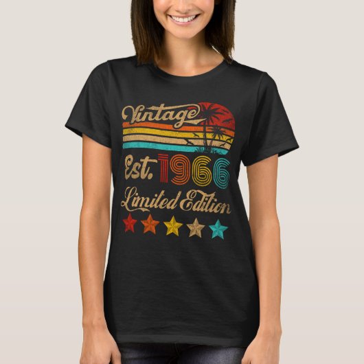 ヴィンテージ 60歳の誕生日 1966年 Tシャツ (正面)