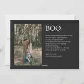 ヴィンテージ 6 写真 ハロウィン ブラック シーズンカード (裏面)