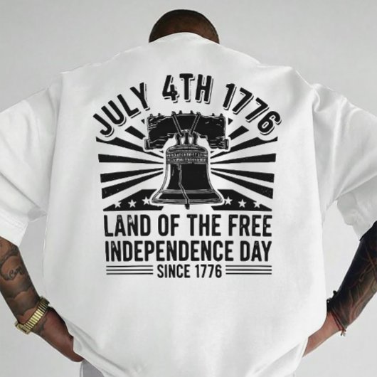 ヴィンテージ 7月4日 リバティベル愛国アート Tシャツ
