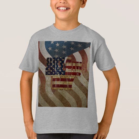 ヴィンテージ 7月4日 独立記念日のデザイン Tシャツ (正面)