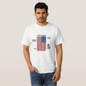 ヴィンテージ 7月4日 米国旗 フリースピリット 愛国心 Tシャツ (正面フル)