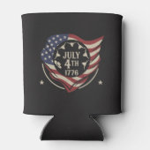 ヴィンテージ 7月4日 1776 フラグシールド 缶クーラー (裏面)