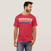 ヴィンテージ 70年代 80年代 スタイル ホノルル ハイ レトロ Tシャツ (正面フル)