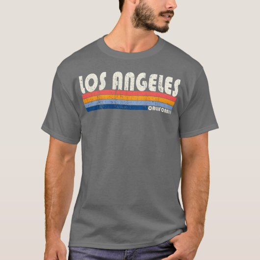 ヴィンテージ 70年代 80年代 スタイル ロサンゼルス カリフォルニア州 ヴィンテージ Tシャツ (正面)
