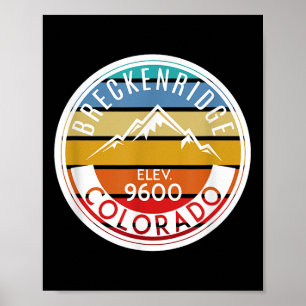 ヴィンテージ 70年代 80年代 ブレckenridge コロラド ロッキーMounta ポスター