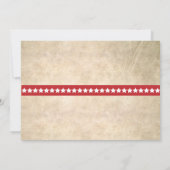 ヴィンテージ 7 月 4 日 バーベキュー 招待状 (裏面)