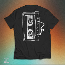 ヴィンテージ 80年代カセットテープ レトロな雰囲気 Tシャツ