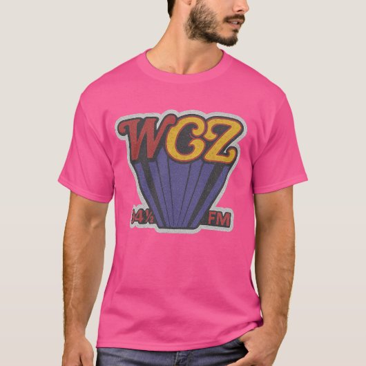 ヴィンテージ 80年代風 ラジオ WCOZ Tシャツ (正面)