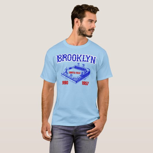 ヴィンテージ 80年代 エベッツ・フィールド ブルックリン Tシャツ (正面フル)