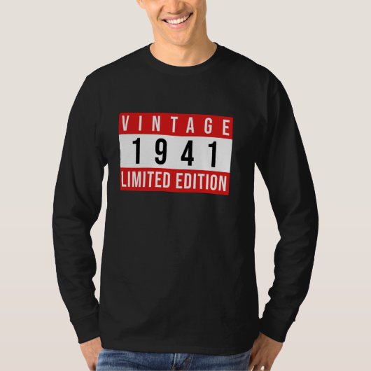 ヴィンテージ 84歳の誕生日 1941年 84歳 Tシャツ (正面)