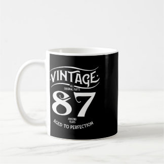 ヴィンテージ 87 驚くべき年数 楽しい87歳の誕生日 おめでとう コーヒーマグカップ