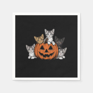 ヴィンテージ 90年代 猫 ハロウィン レトロ スプーキー シーズン スタンダードカクテルナプキン