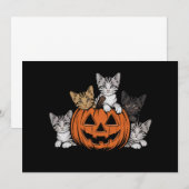 ヴィンテージ 90年代 猫 ハロウィン レトロ スプーキー シーズン 招待状 (正面/裏面)