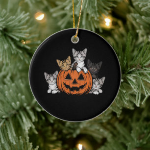 ヴィンテージ 90年代 猫 ハロウィン レトロ 怖い 季節 セラミックオーナメント
