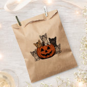 ヴィンテージ 90年代 猫 ハロウィン レトロ 怖い 季節 フェイバーバッグ (クリップ留めされた状態)