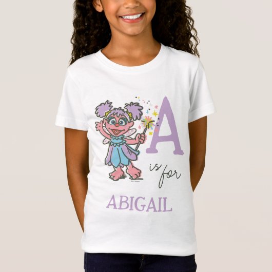 ヴィンテージ- A is for Abby |名前の追加 Tシャツ (正面)