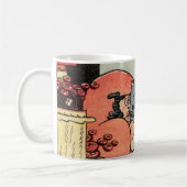 ヴィンテージ「Art of 読 Mind's」マンガのコーヒーマグ コーヒーマグカップ (左)