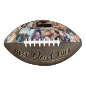ヴィンテージ “Best Dad Ever” レザースタイル 写真 アメリカンフットボール (正面)