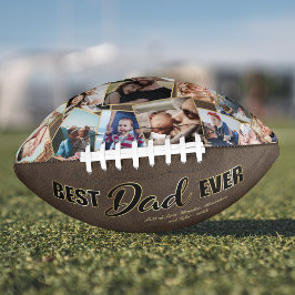 ヴィンテージ “Best Dad Ever” レザースタイル 写真 アメリカンフットボール