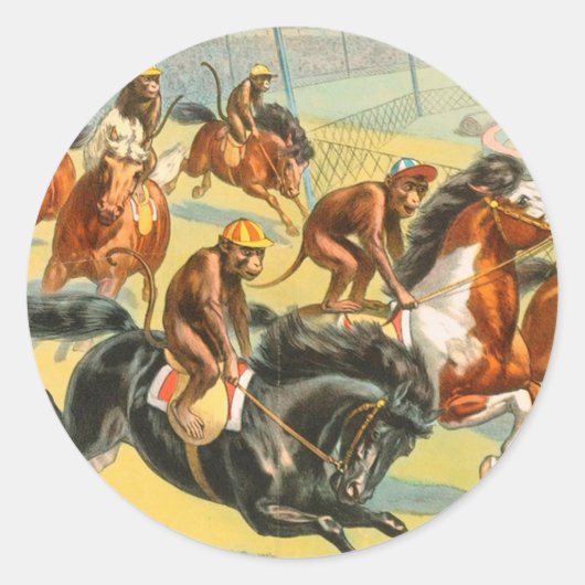 ヴィンテージ: circus barnum & Bailey - ラウンドシール (正面)