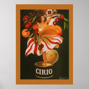 ヴィンテージ Cirio チェリー イタリアン ポスター