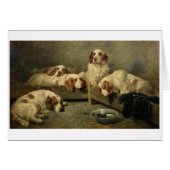 ヴィンテージ- Clumberスパニエル犬及びマウス、 (正面横)