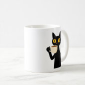 ヴィンテージ "COFFEEORNIA" 黒猫マグカップ コーヒーマグカップ (正面右)