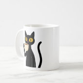 ヴィンテージ "COFFEEORNIA" 黒猫マグカップ コーヒーマグカップ (正面左)
