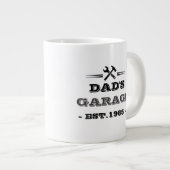 ヴィンテージ "Dad's Garage - Est. 1985" ジャンボコーヒーマグカップ (正面右)