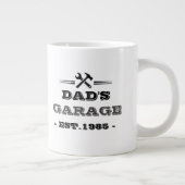 ヴィンテージ "Dad's Garage - Est. 1985" ジャンボコーヒーマグカップ (右)
