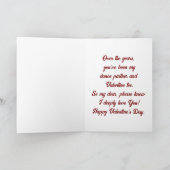 ヴィンテージ Dear Husband ダンシング バレンタイン カード (内部)