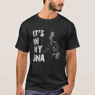 ヴィンテージ DNAにフィリピン 輪郭地図 フィリピン Tシャツ